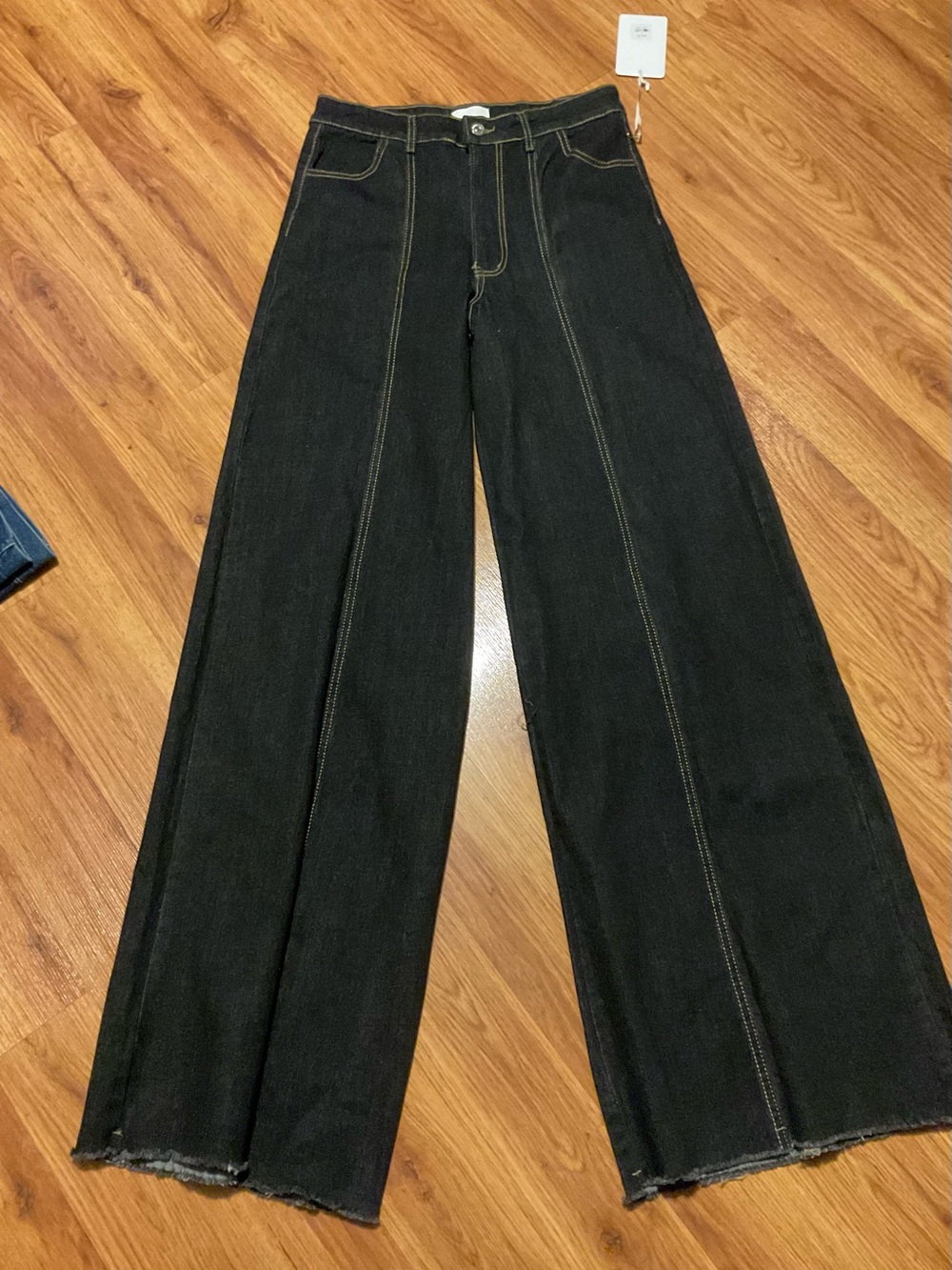 Wisteria Lane Dark Wash  Women’s Wide Leg Palazzo Denim Jeans Size Medium NWT